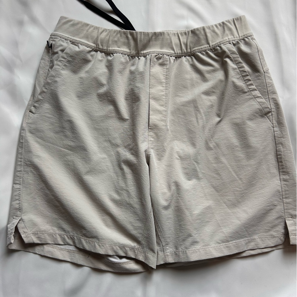 RHONE Athletic Shorts in Burgundy, Blue, and Beige - Picture 3 of 11
